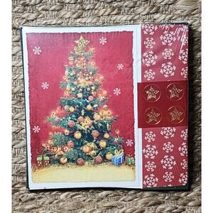 NEW! Christmas Tree Cards Special Thoughts 15 Cards & Envelopes 20 Foil Seals